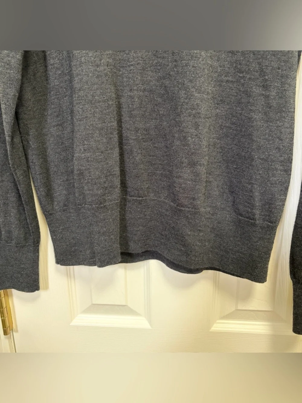 JCrew Gray merino wool blend turtle neck sweater XL